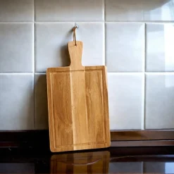 Acacia Wood Cutting Board with Handle