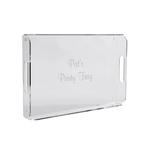 Acrylic Handled Tray - 16.5" x 10.5"