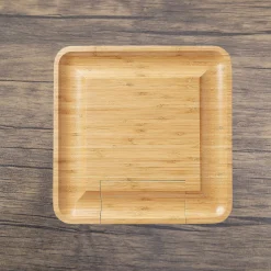 Bamboo 13'' Square Cheese Board with 4 Tools