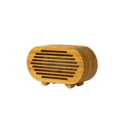 Bamboo Amplifier/Phone Stand Oval, 3" x 2" x 5.5"