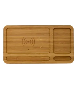 Bamboo Wireless Phone Charging Valet