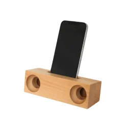 Beechwood Amplifier/Phone Holder, 6.75" X 2"