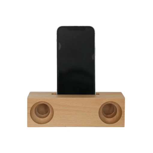 Beechwood Amplifier/Phone Holder, 6.75" X 2"