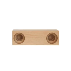 Beechwood Amplifier/Phone Holder, 6.75" X 2"