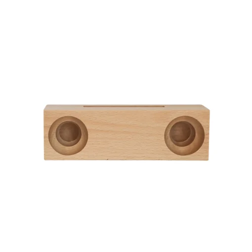 Beechwood Amplifier/Phone Holder, 6.75" X 2"
