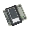 Black Leatherette Money Clip