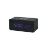 Black Wireless Phone Charger/Digital Clock