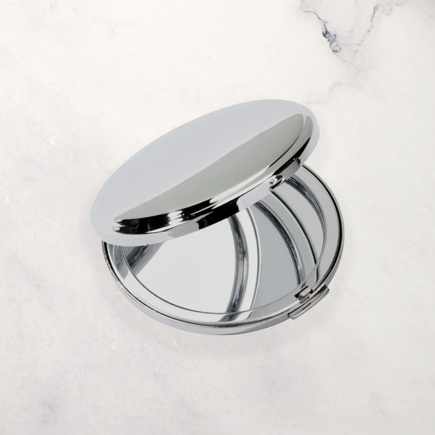 Boston Round Compact Mirror, Np 2.25" Dia