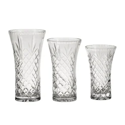 Crystal Flared Vase With Medallion Ii Pattern, 9.5" X 5"