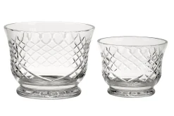 Crystal Round Flared Bowl With Medallion Ii Pattern, 4.5" X 6"