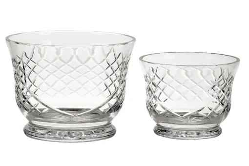 Crystal Round Flared Bowl With Medallion Ii Pattern, 4.5" X 6"