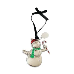 3D Snowman Ornament with Engraving Tag
