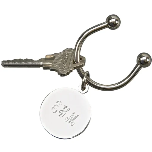 Disc Shaped Keychain