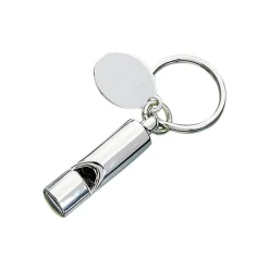 English Bobby Style Whistle Keychain