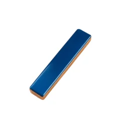 Flameless Rectangular Metal Trim Lighter Blue