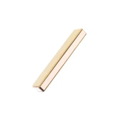 Flameless Rectangular Metal Trim Lighter Gold