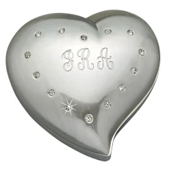 Free Form Heart Shaped Box With Crystals