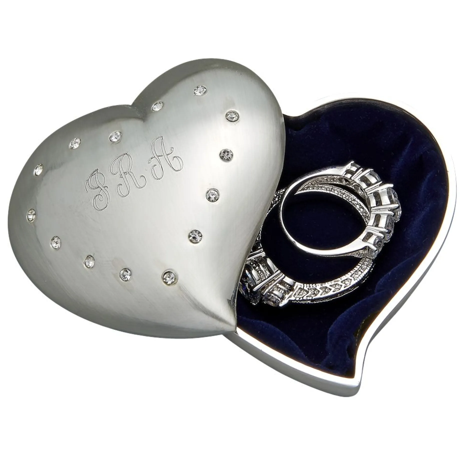 Free Form Heart Shaped Box With Crystals