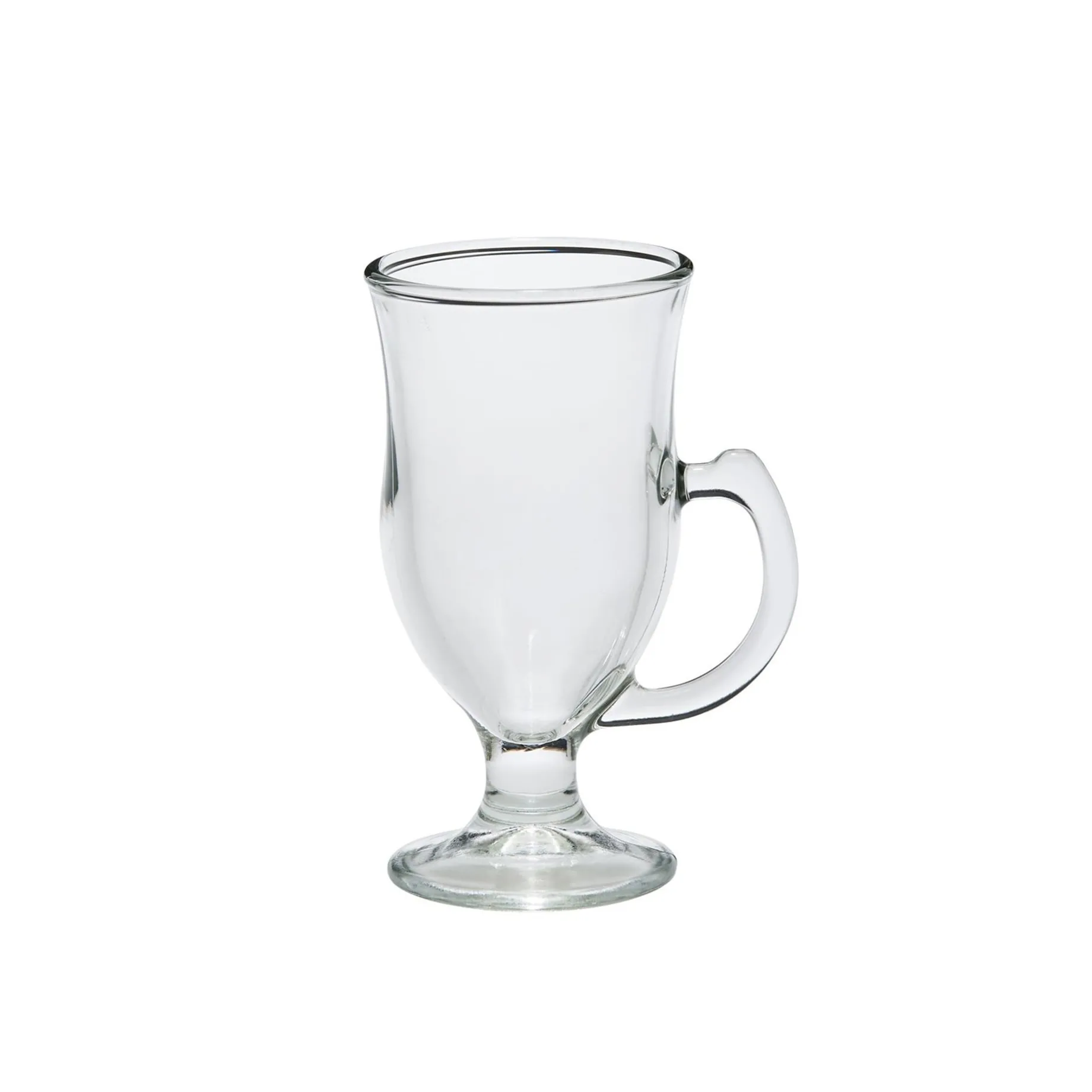12 Glass Irish Coffee Mugs - 8 Oz