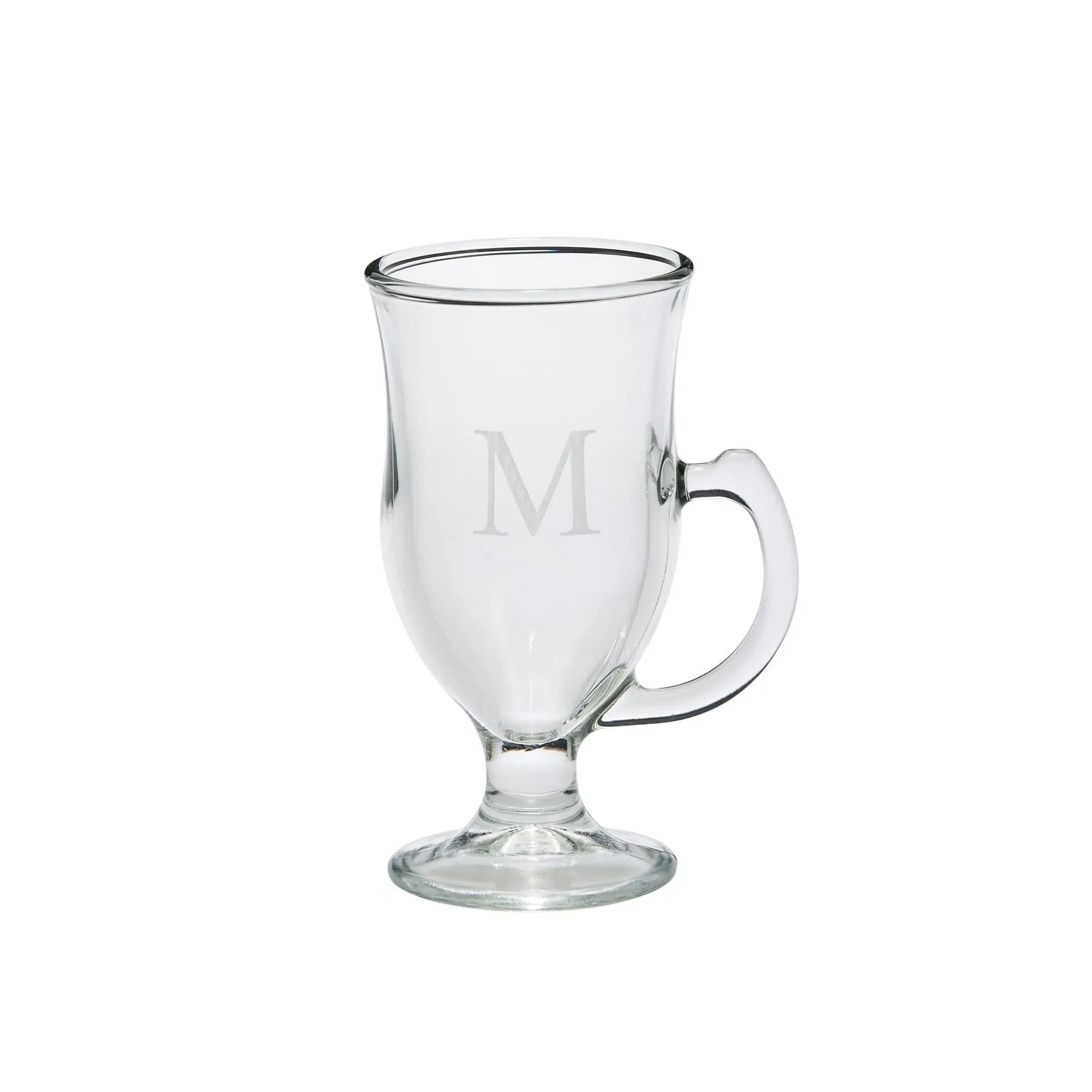 12 Glass Irish Coffee Mugs - 8 Oz