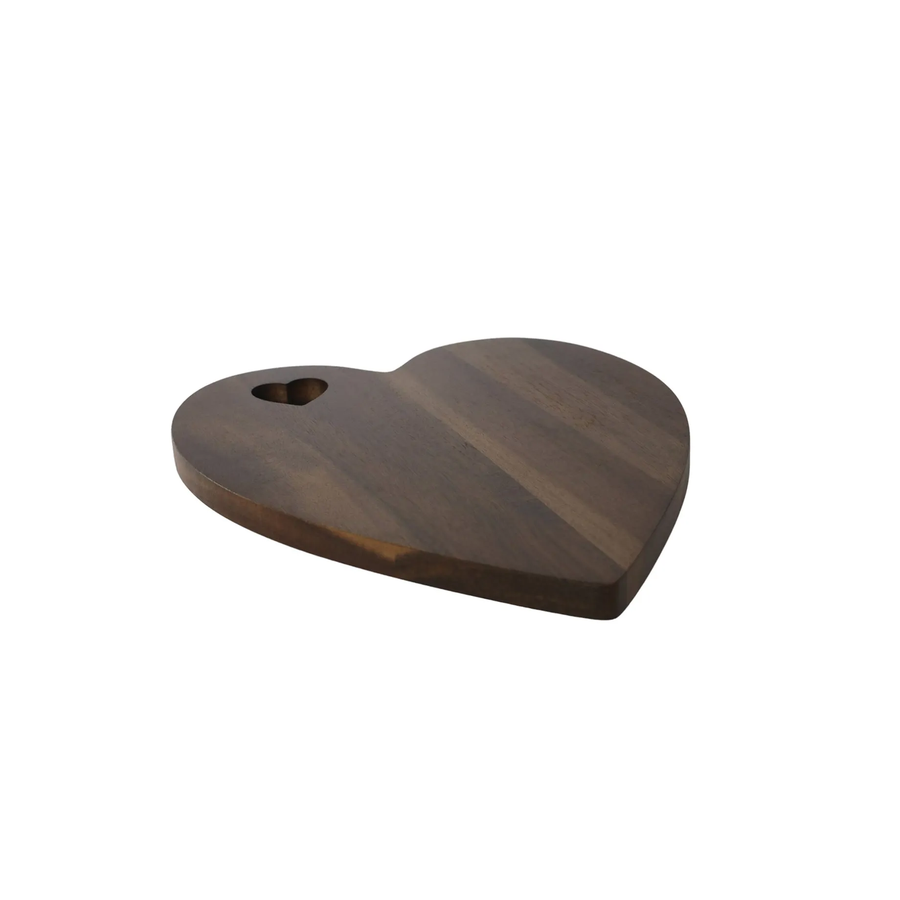 Heart Shaped Acacia Wood Board - 9.75" x 12"
