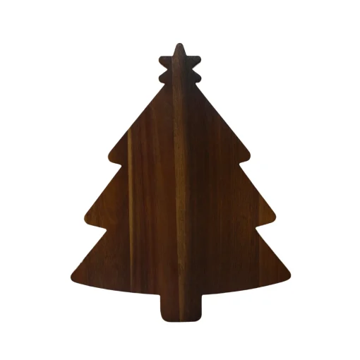 Holiday Tree Acacia Wood Board - 12.75" x 16"