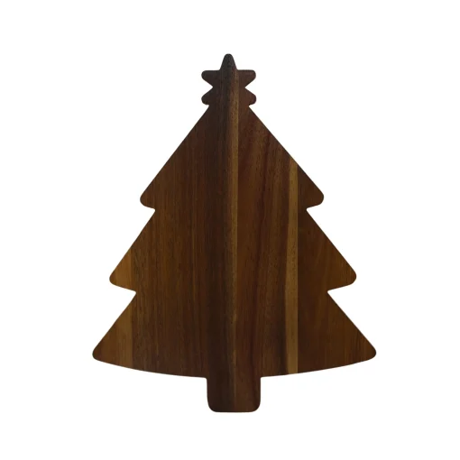 Holiday Tree Acacia Wood Board - 12.75" x 16"
