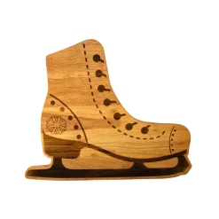 Ice Skates Wood Board - 12.5" x 15"