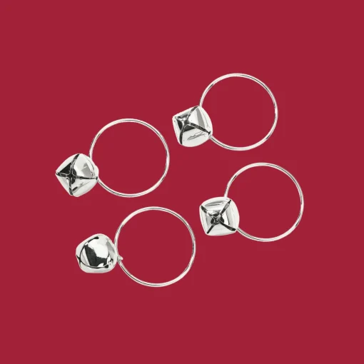 Jingle Bell Napkin Rings, Set Of 4, Np