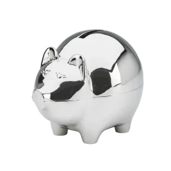 Large Piggy Bank With Polished Finish