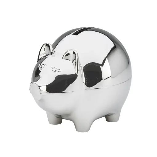 Large Piggy Bank With Polished Finish