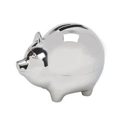 Large Piggy Bank With Polished Finish