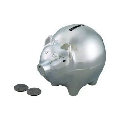 Large Piggy Bank With Polished Finish
