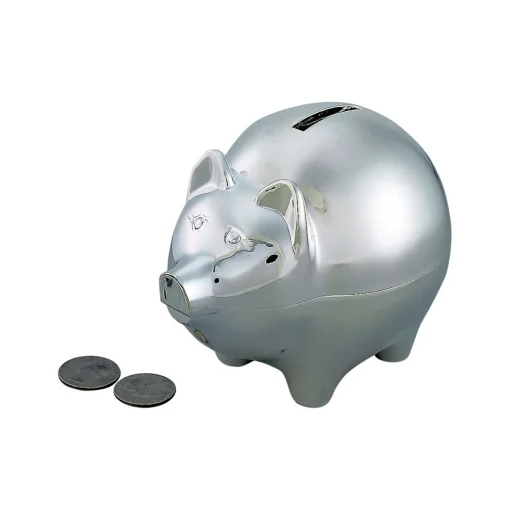 Large Piggy Bank With Polished Finish