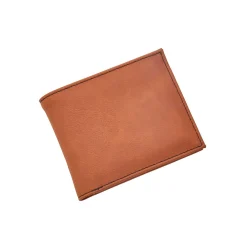 Leatherette Bill Fold, Caramel 4.5" X 3.75"