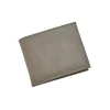 Leatherette Bill Fold, Grey 4.5" X 3.75"