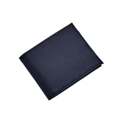 Leatherette Bill Fold, Navy 4.5" X 3.75"