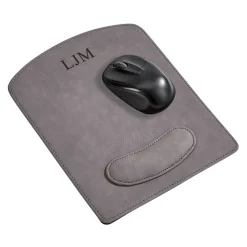 Leatherette Mouse Pad Grey 9.75" X 8"