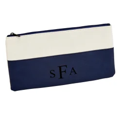 Leatherette/Canvas Navy Case