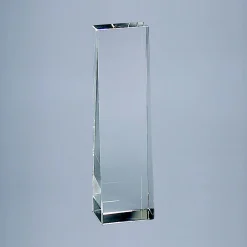 Optic Crystal Obelisk, 7.75" Ht