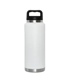 36 Oz Stainless Steel Twist-Off Cap Water Bottle - White