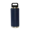 36 Oz Stainless Steel Twist-Off Cap Water Bottle - Navy