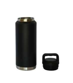 36 Oz Stainless Steel Twist-Off Cap Water Bottle - Black