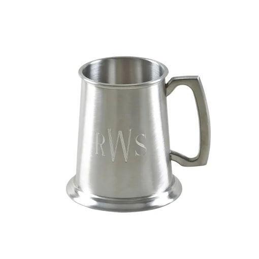 Pewter Tankard with Satin Matte Finish