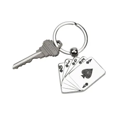 Playing Cards Keychain, 3"