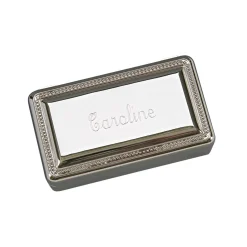 Rectangular Box with Beaded Border, 5"