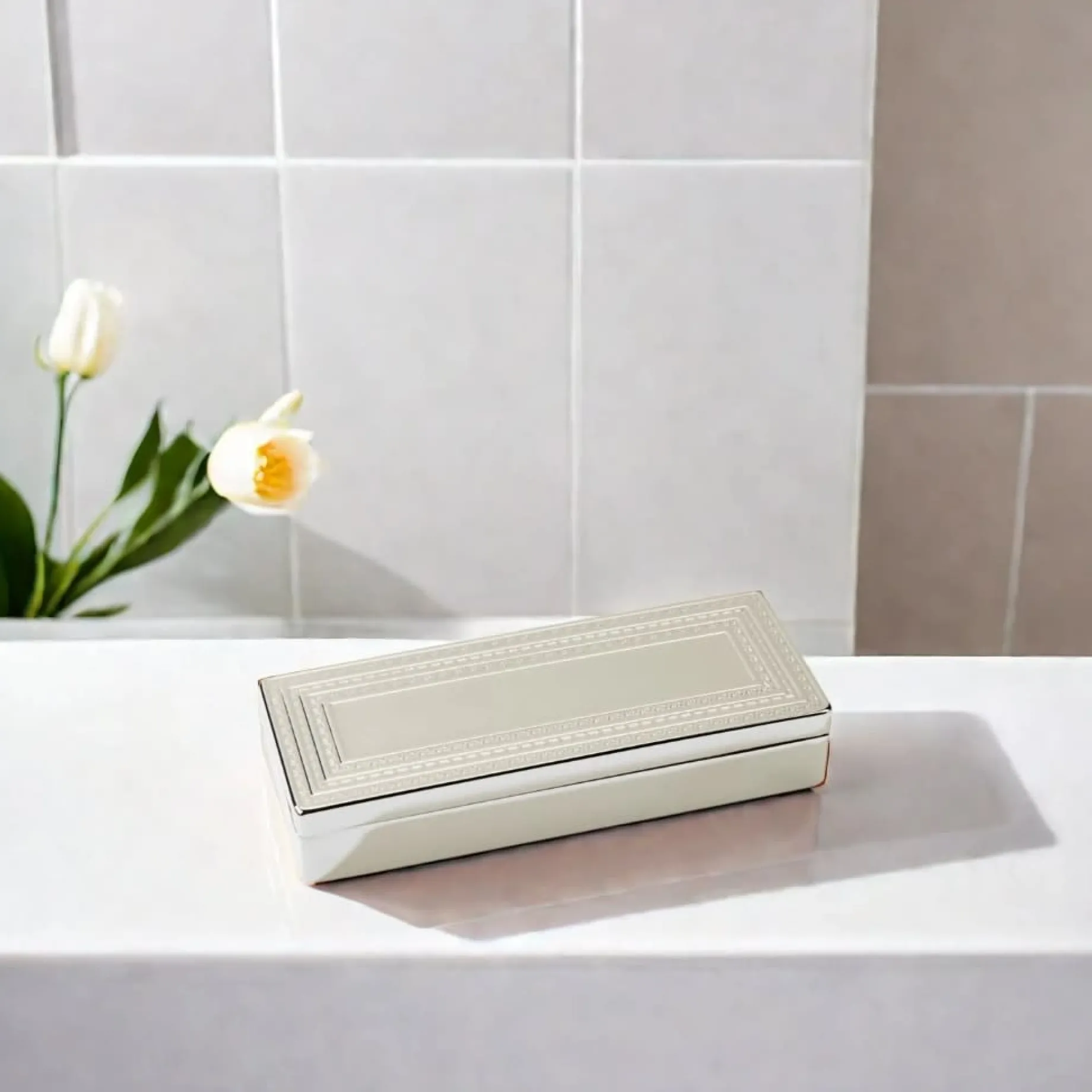 Rectangular Lift-Top Jewelry Box