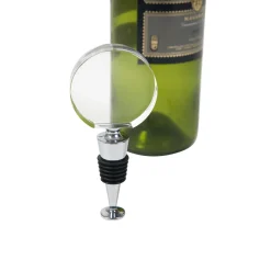 Round Optic Crystal Wine Bottle Stopper