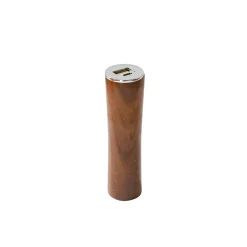 Round Tube Walnut Power Bank Charger