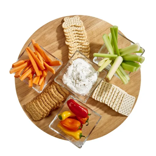 Rubberwood Lazy Susan - 15" Diameter